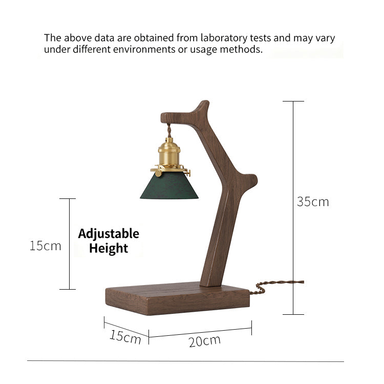 Black Walnut Wax Melt Lamp, Vintage Wabi-Sabi Style