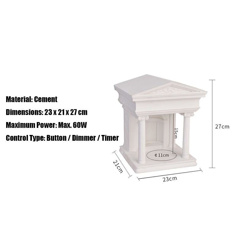 Cement Architectural Candle Warmer Ornament