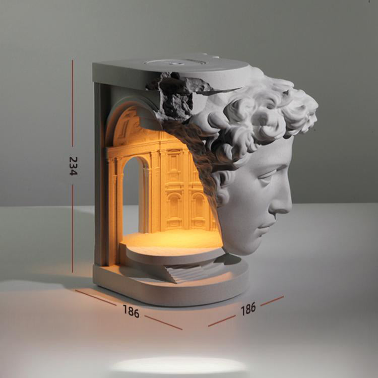 Giuliano Sculpture Cement Candle Warmer Lamp