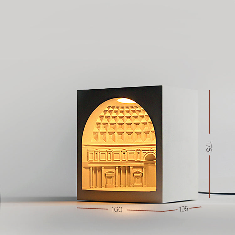 Pantheon Cement Ambient Candle Warmer Lamp