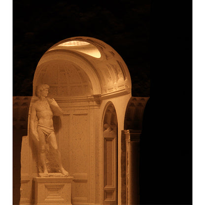 Museum-Style David Sculpture Cement Candle Warmer Lamp