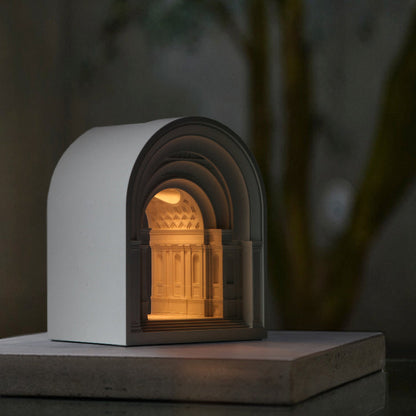 Academy of Athens Sculpture Cement Candle Warmer Lamp