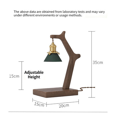 Black Walnut Wax Melt Lamp, Vintage Wabi-Sabi Style