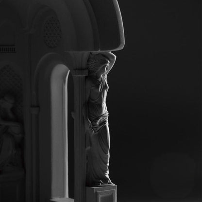 Goddess Temple Cement Candle Warmer Lamp