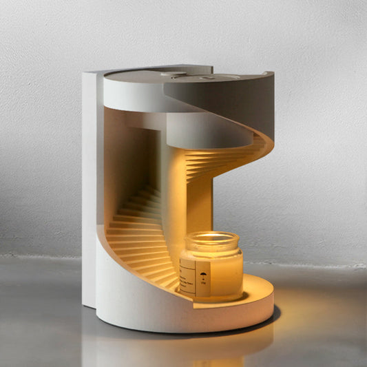 Spiral Staircase Cement Candle Warmer Lamp