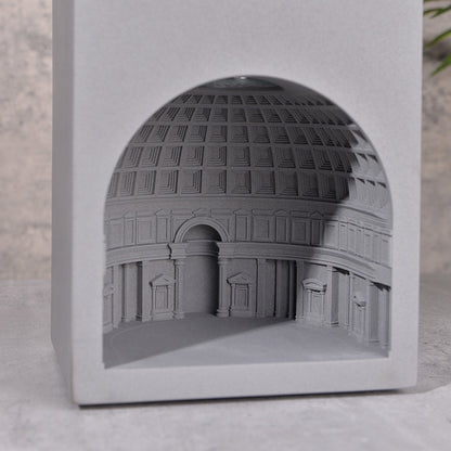 Cement Pantheon Architectural Candle Lamp