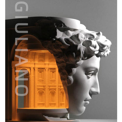 Giuliano Sculpture Cement Candle Warmer Lamp