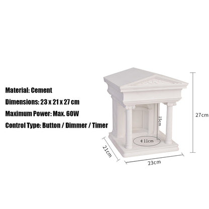 Cement Architectural Candle Warmer Ornament