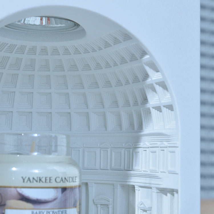Cement Pantheon Architectural Candle Lamp