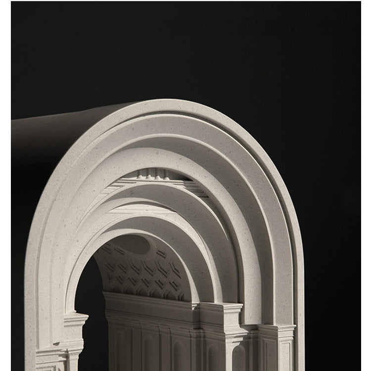 Academy of Athens Sculpture Cement Candle Warmer Lamp