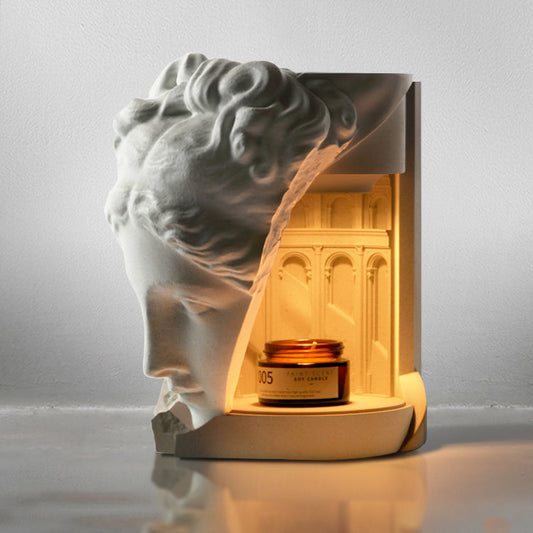 Venus Sculpture Cement Candle Warmer Lamp