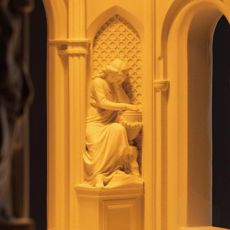 Goddess Temple Cement Candle Warmer Lamp