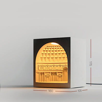 Pantheon Cement Ambient Candle Warmer Lamp