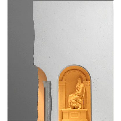 Museum-Style David Sculpture Cement Candle Warmer Lamp