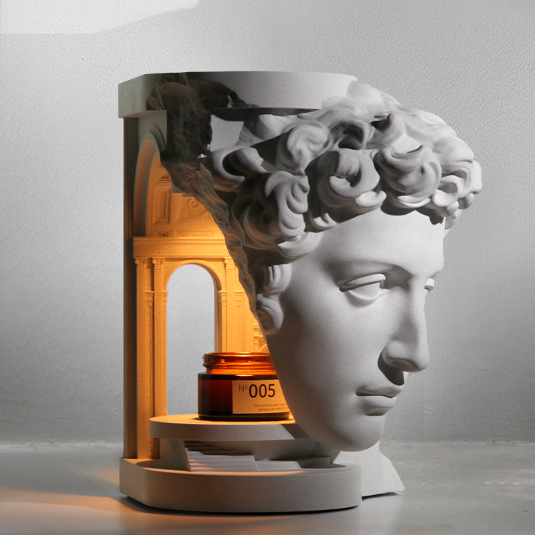 Giuliano Sculpture Cement Candle Warmer Lamp