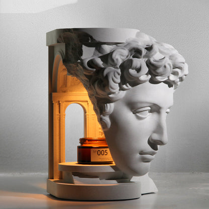 Giuliano Sculpture Cement Candle Warmer Lamp