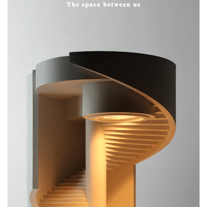 Spiral Staircase Cement Candle Warmer Lamp