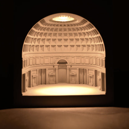 Cement Pantheon Architectural Candle Lamp