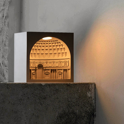 Pantheon Cement Ambient Candle Warmer Lamp