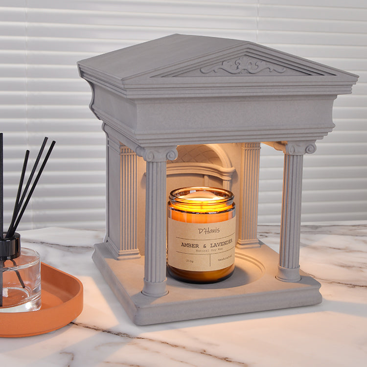 Cement Architectural Candle Warmer Ornament