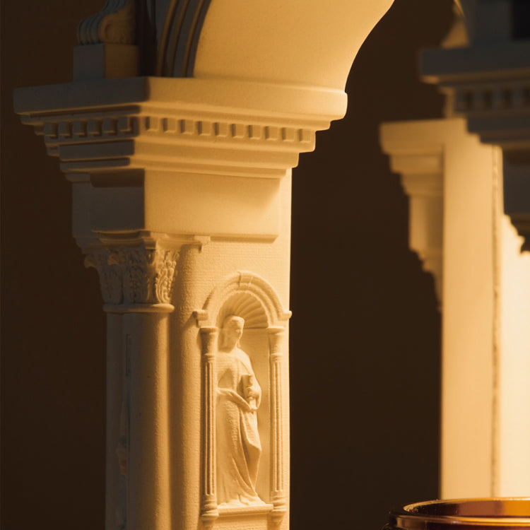 Rose Sanctuary Cement Candle Warmer Lamp