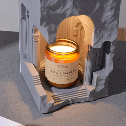 Vintage Architectural Aesthetic Cement Scented Candle Warmer
