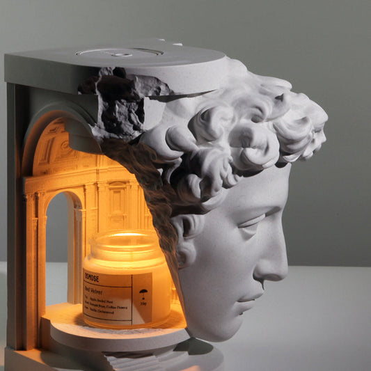 Giuliano Sculpture Cement Candle Warmer Lamp