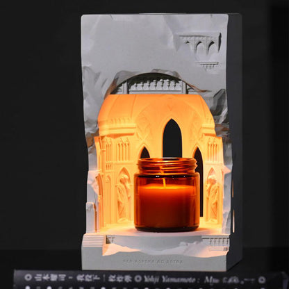 Utopia Cement Candle Warmer Lamp