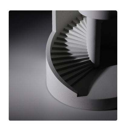 Spiral Staircase Cement Candle Warmer Lamp