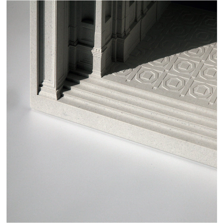 Academy of Athens Sculpture Cement Candle Warmer Lamp