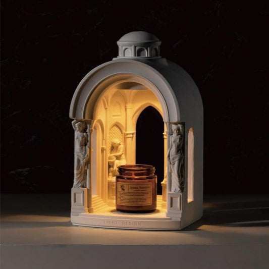 Goddess Temple Cement Candle Warmer Lamp