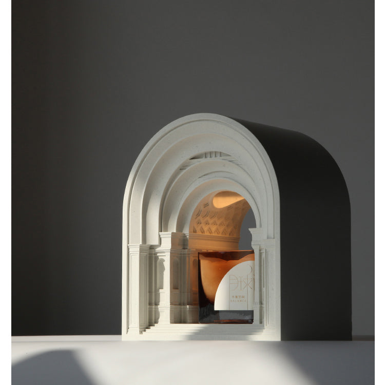 Academy of Athens Sculpture Cement Candle Warmer Lamp