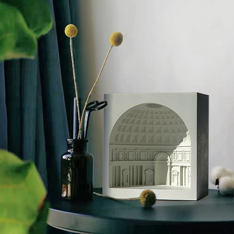 Pantheon Cement Ambient Candle Warmer Lamp
