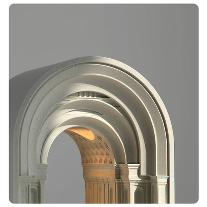 Academy of Athens Sculpture Cement Candle Warmer Lamp