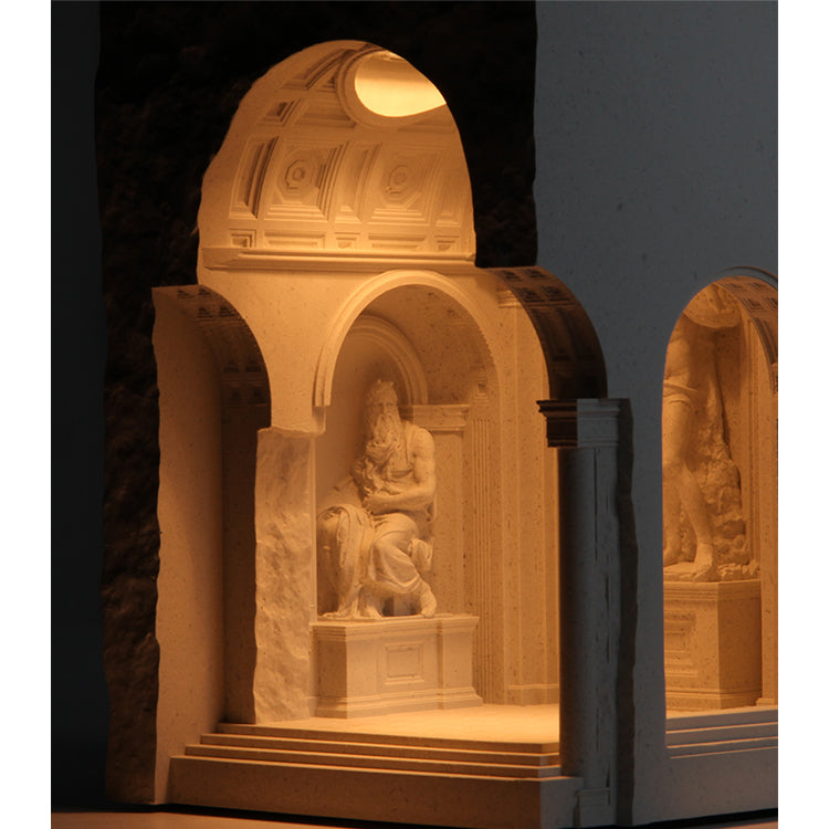 Museum-Style David Sculpture Cement Candle Warmer Lamp