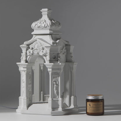 Rose Sanctuary Cement Candle Warmer Lamp