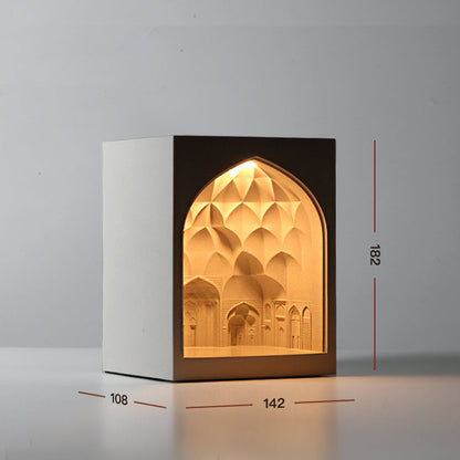Jumeirah Gate Cement Candle Warmer Lamp