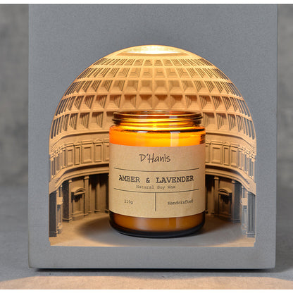 Cement Pantheon Architectural Candle Lamp