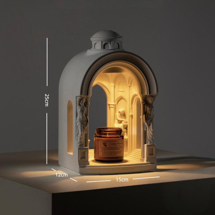 Goddess Temple Cement Candle Warmer Lamp