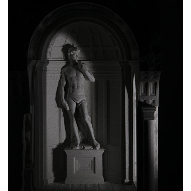 Museum-Style David Sculpture Cement Candle Warmer Lamp