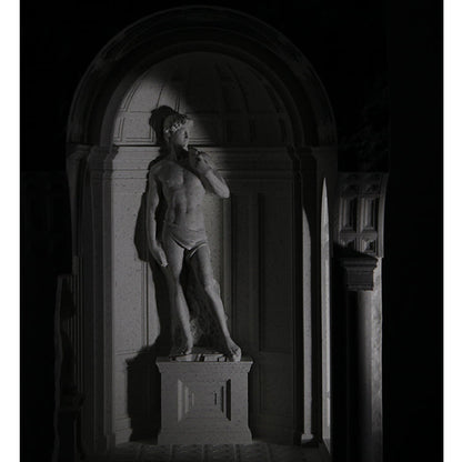 Museum-Style David Sculpture Cement Candle Warmer Lamp