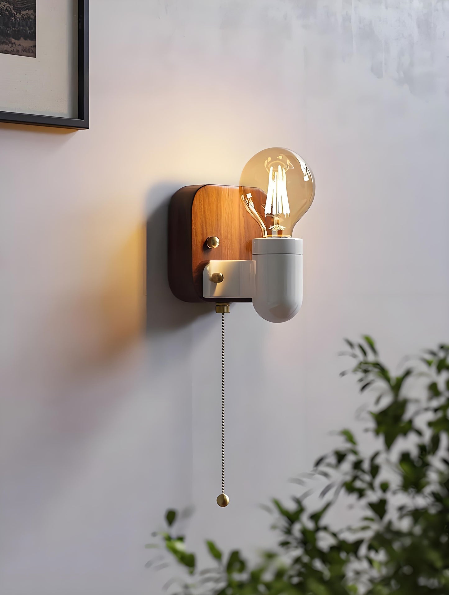 Vintage Japanese Style Ceramic Wall Lamp