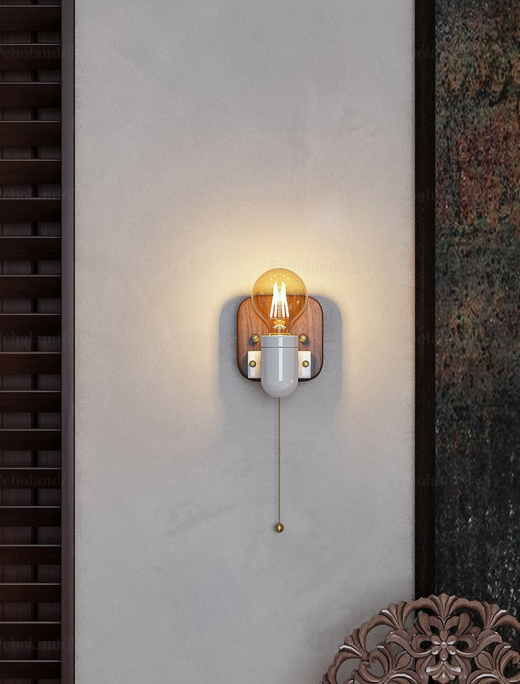 Vintage Japanese Style Ceramic Wall Lamp
