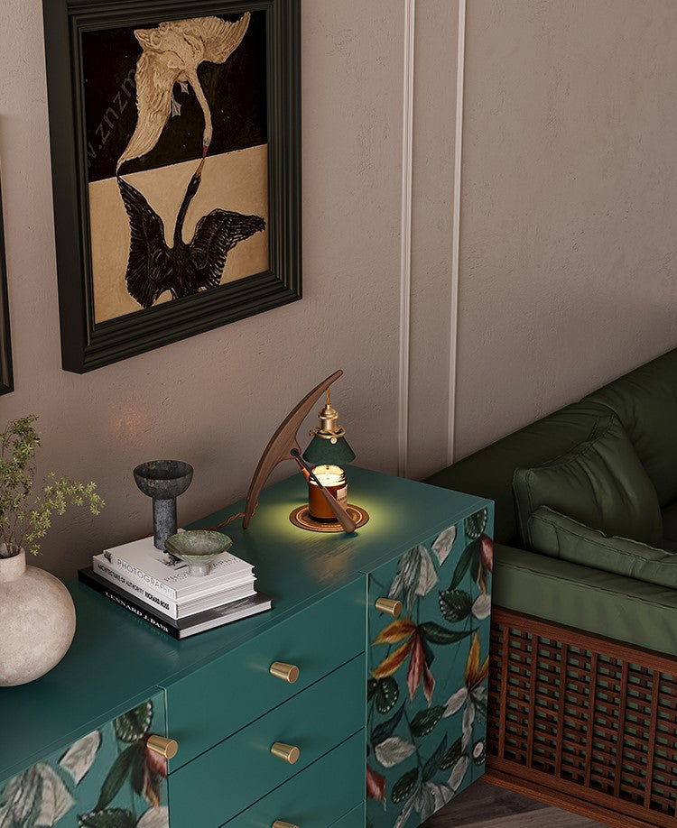 Black Walnut Mantis Aromatherapy Vintage Wax Melting Lamp