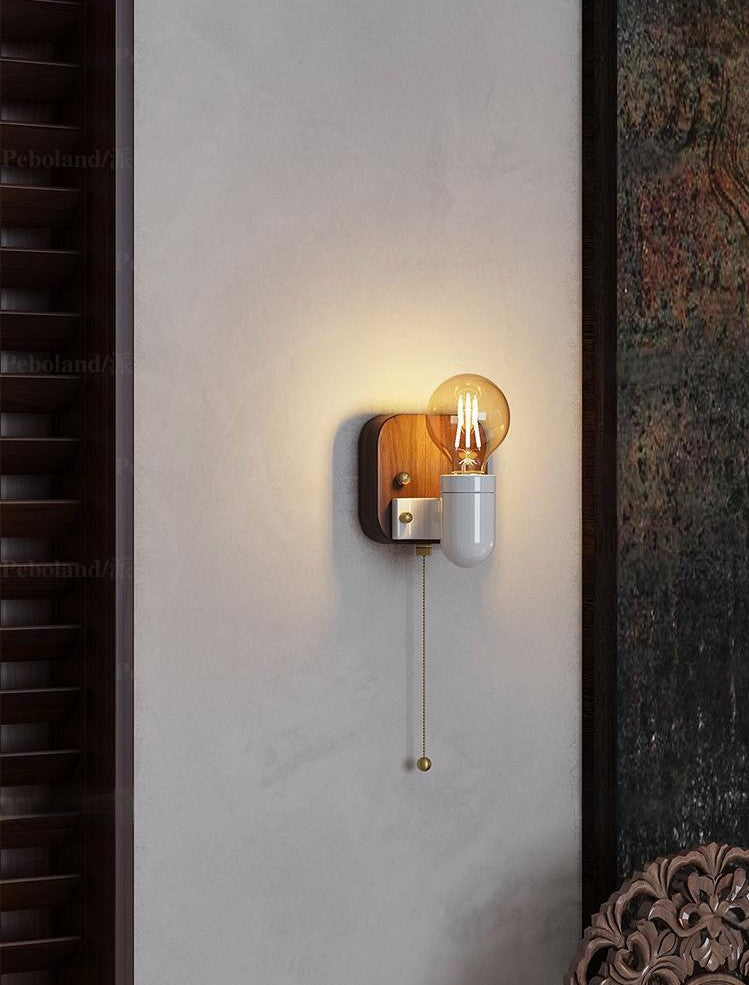 Vintage Japanese Style Ceramic Wall Lamp