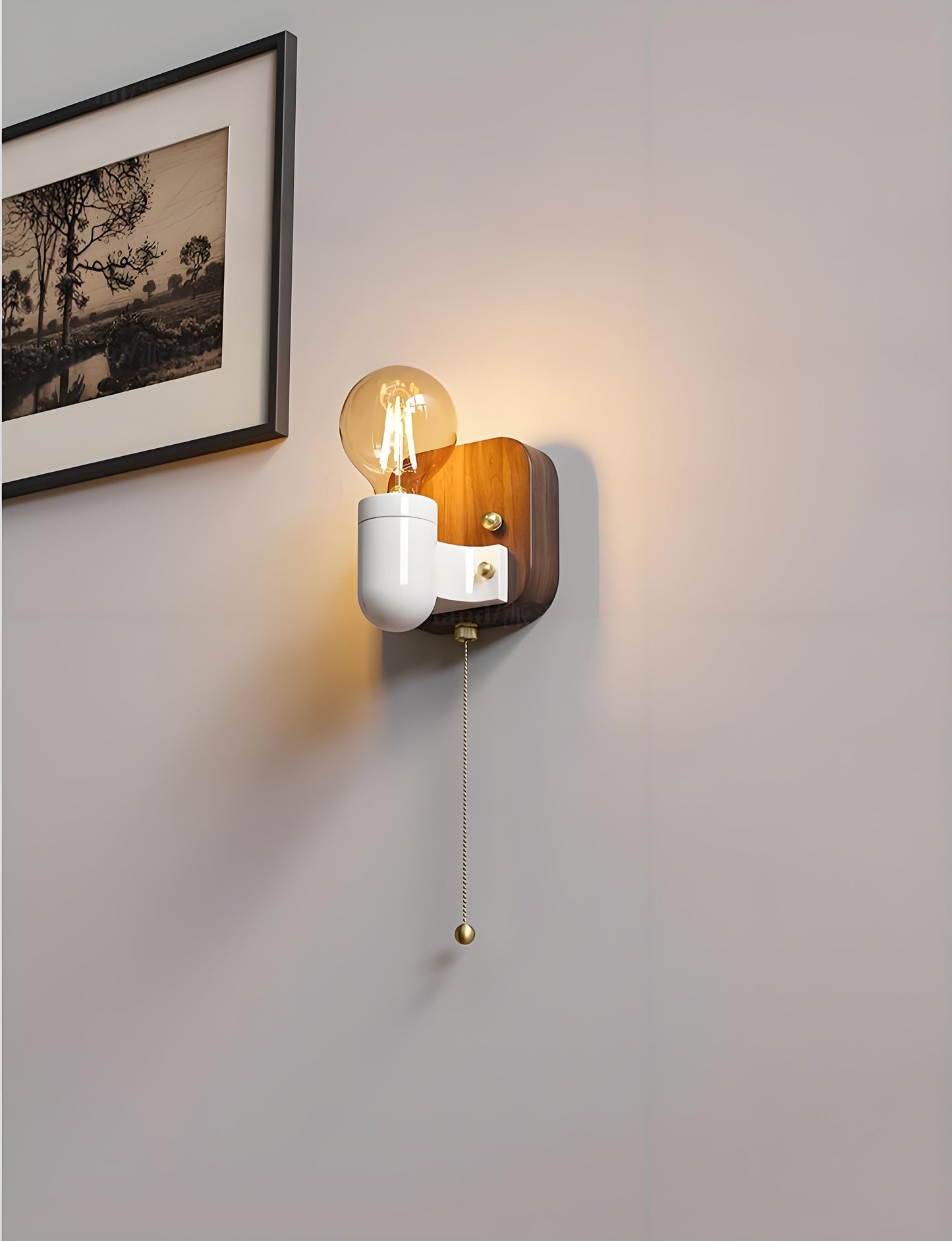 Vintage Japanese Style Ceramic Wall Lamp